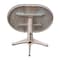 International Concepts Round 36 in Rd Top Pedestal Table, 12 in Leaf, 34.9 inH, Adjust Ht, Washed Gray Taupe, 36 W, 48 L, Wood K09-36RXT-27B-6B - alternate 4